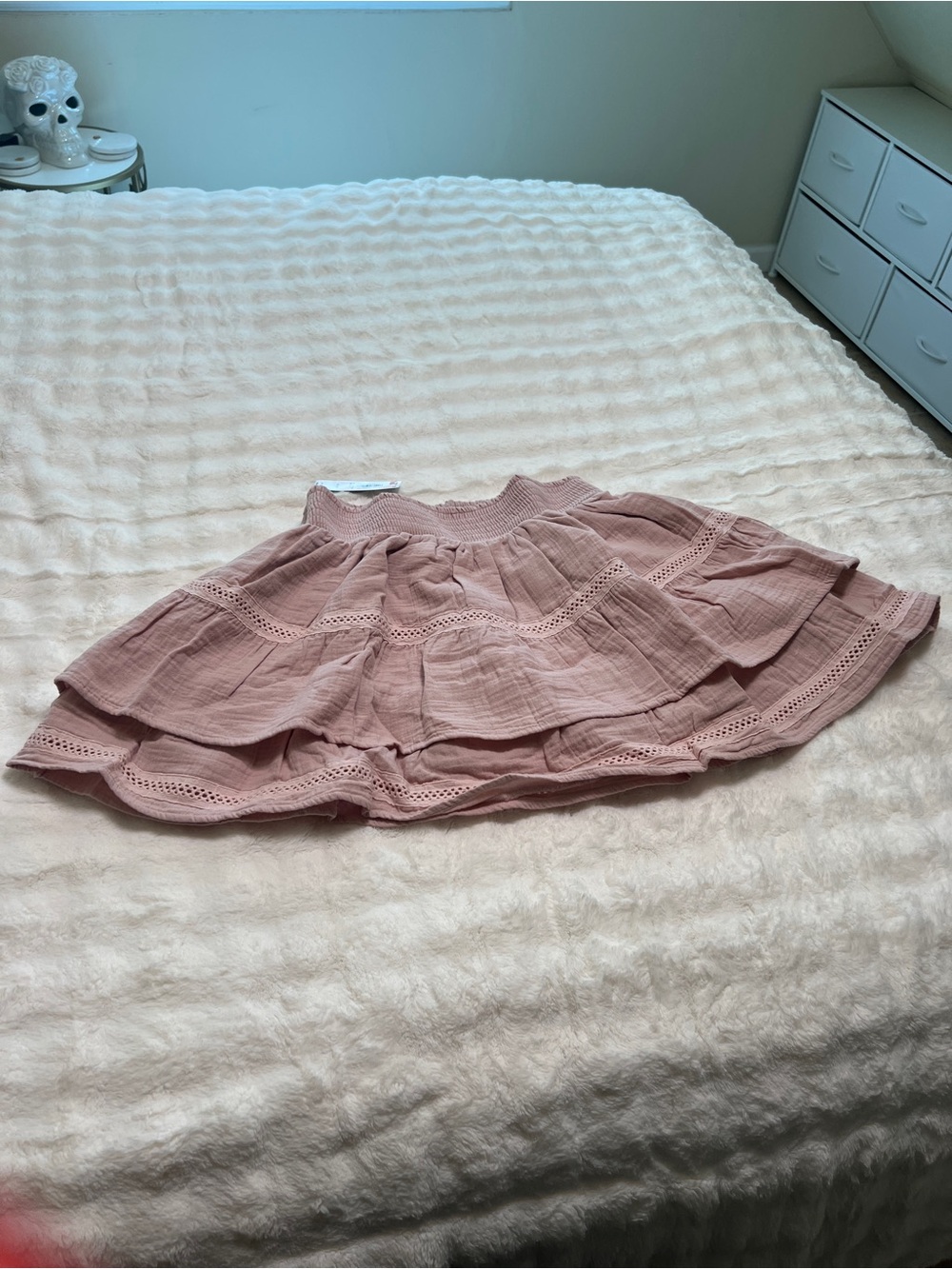 Victoria secret Dusty Pink Tiered Skater Skirt